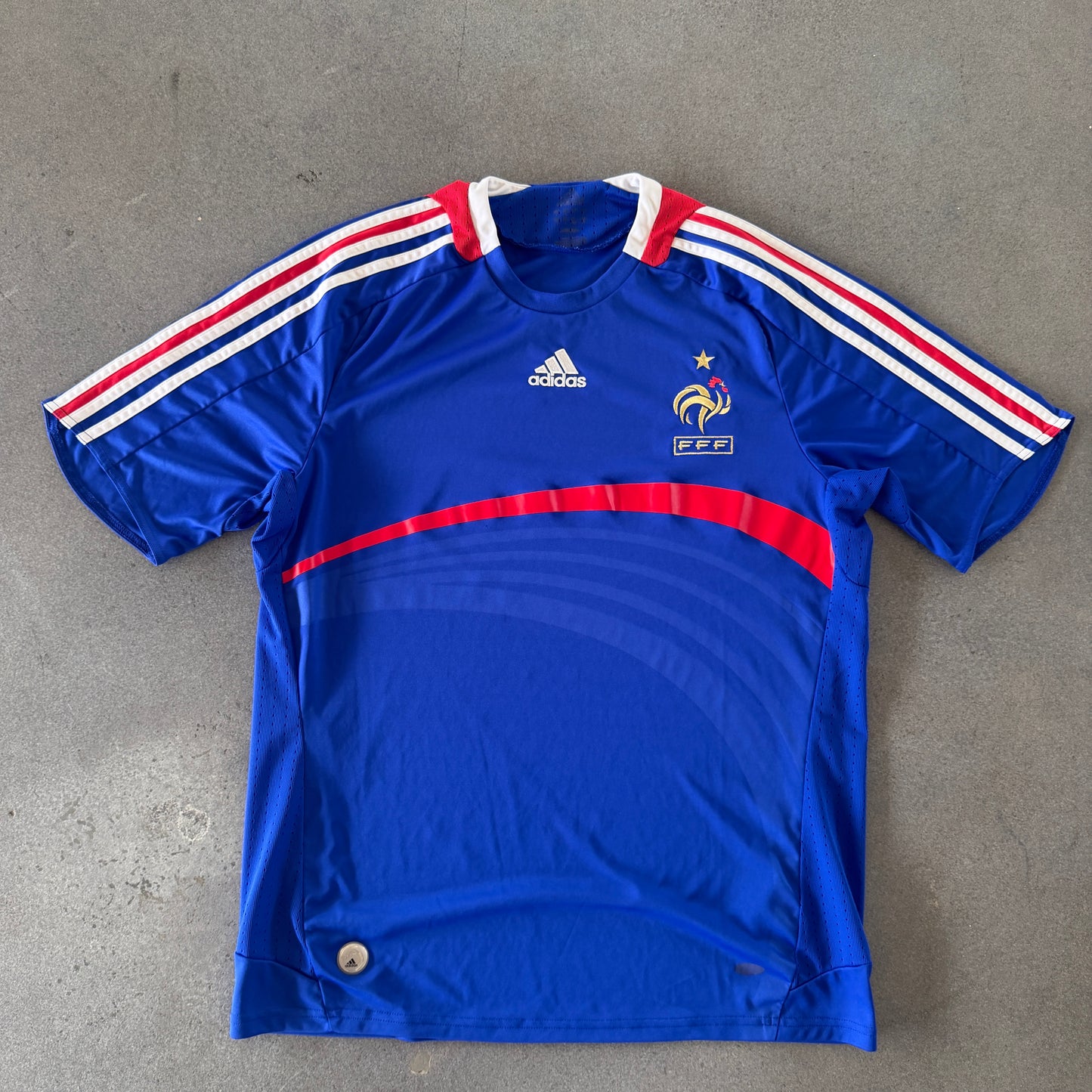 France Adidas 2007-08 Home Jersey - L