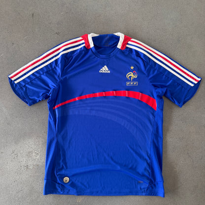 France Adidas 2007-08 Home Jersey - L