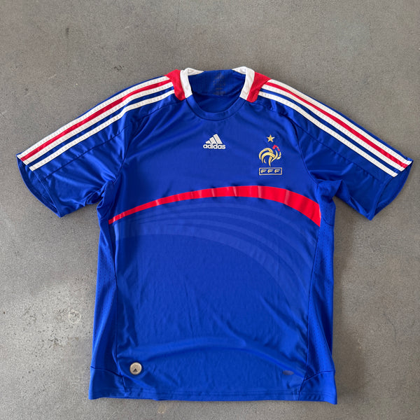 France Adidas 2007-08 Home Jersey - L