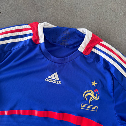 France Adidas 2007-08 Home Jersey - L