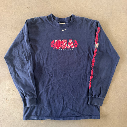 United States USA Nike Center Swoosh Long Sleeve Shirt - M