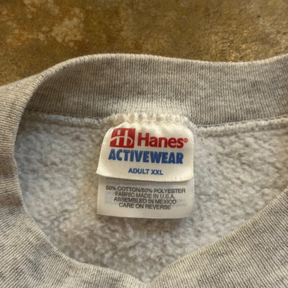 Stanton Embroidered Plaid Graphic Crewneck Sweatshirt 90's - 2XL