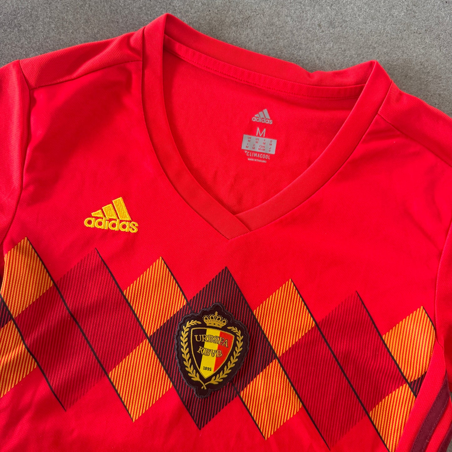 Belgium Adidas 2019 Home Jersey De Bruyne - Womens M