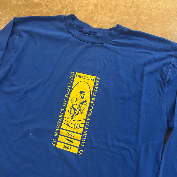 St. Margaret of Scotland Soccer Champions 1999-2001 Graphic Shirt 00's - XL hover