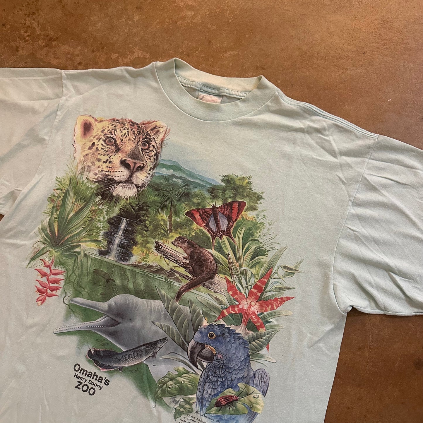 Harlequin Nature AOP Rainforest Graphic Single Stitch Tee Shirt 90's - XL
