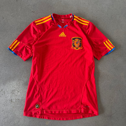 Spain Adidas 2009-10 World Champions Home Jersey - M