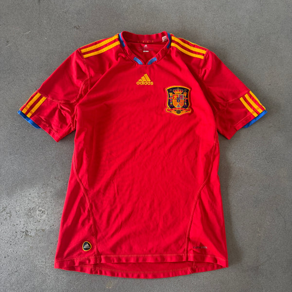 Spain Adidas 2009-10 World Champions Home Jersey - M