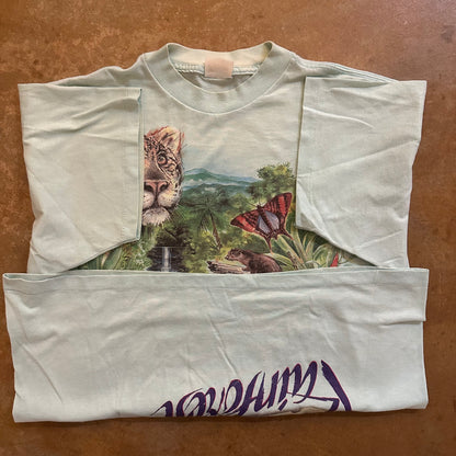 Harlequin Nature AOP Rainforest Graphic Single Stitch Tee Shirt 90's - XL
