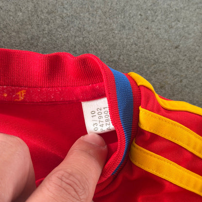 Spain Adidas 2009-10 World Champions Home Jersey - M
