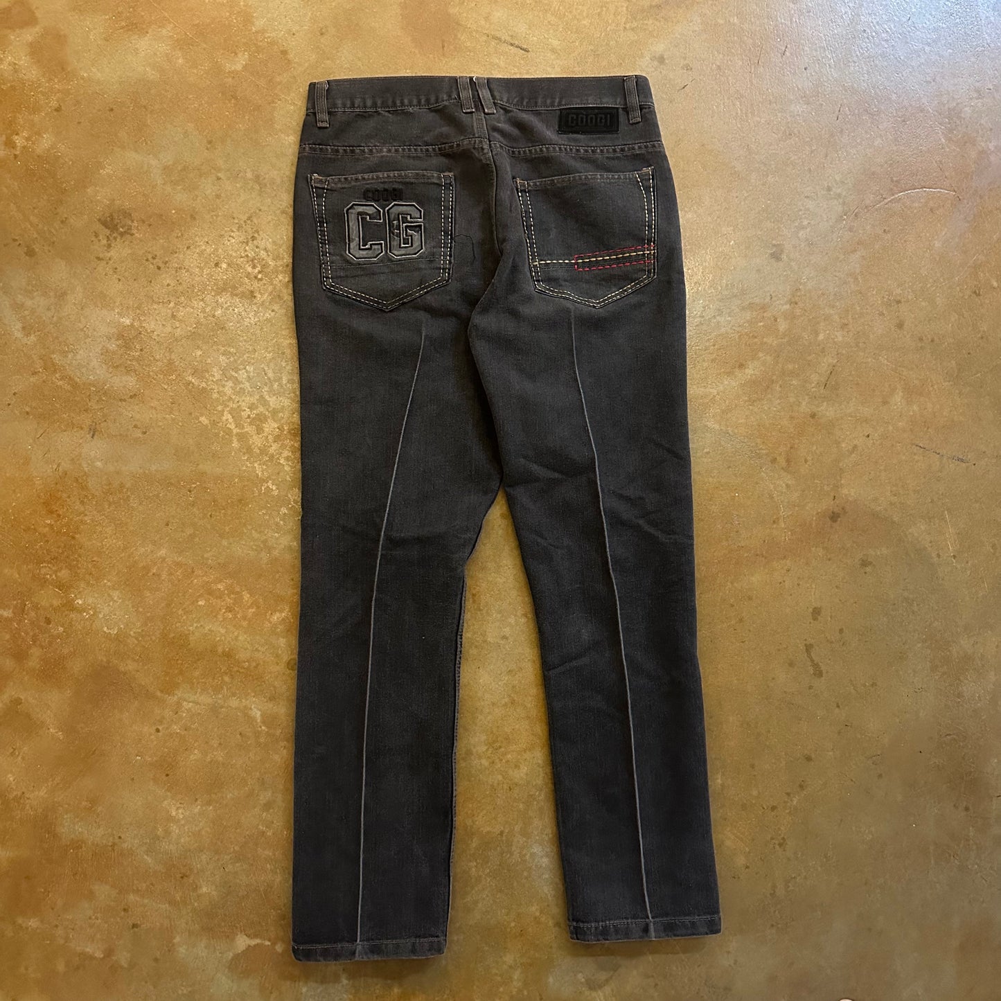 Coogi Australia Embroidered Straight Leg Dark Wash Jeans 00's - 36