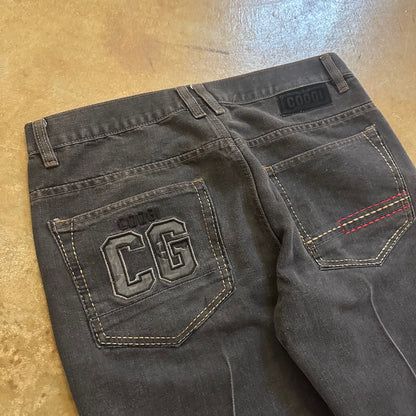 Coogi Australia Embroidered Straight Leg Dark Wash Jeans 00's - 36