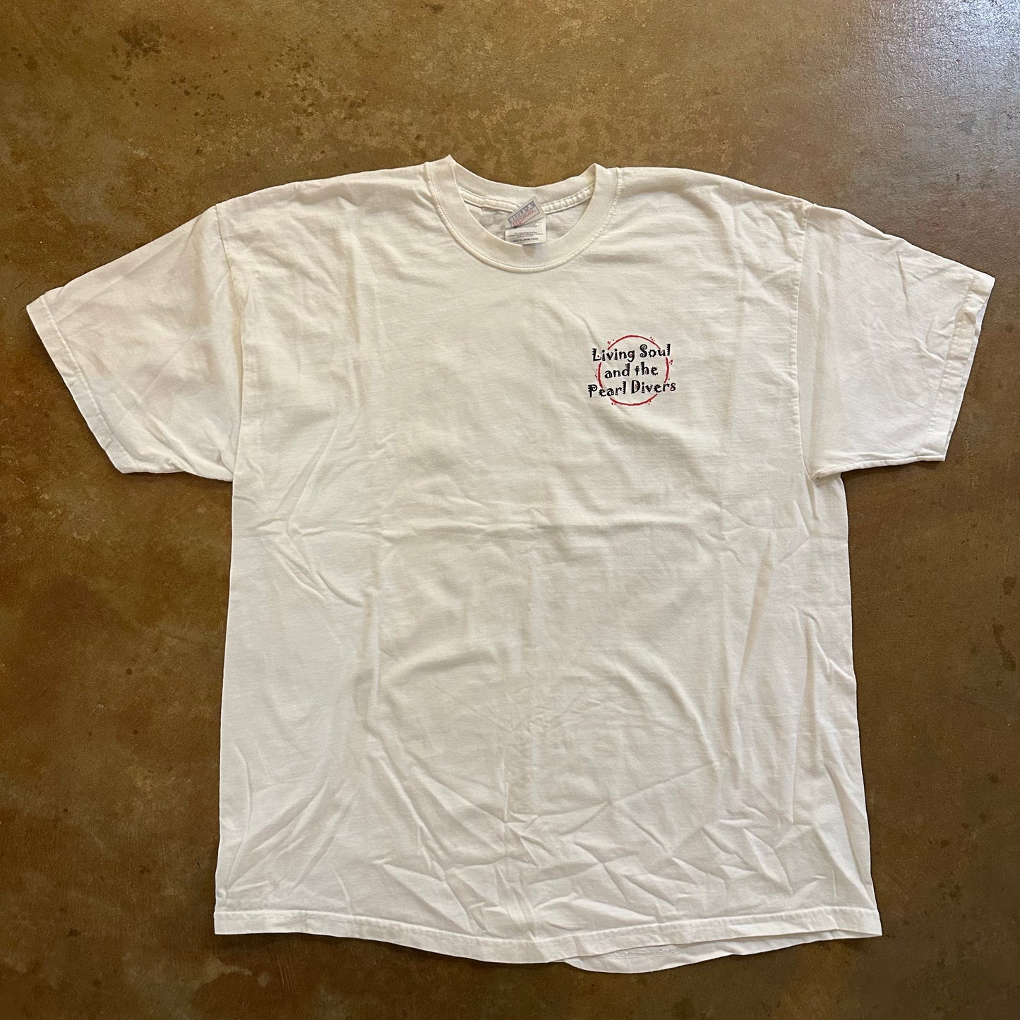RARE Living Soul and The Pearl Divers Band Tee Shirt Don Middlebrook 90's - XL