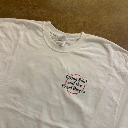 RARE Living Soul and The Pearl Divers Band Tee Shirt Don Middlebrook 90's - XL