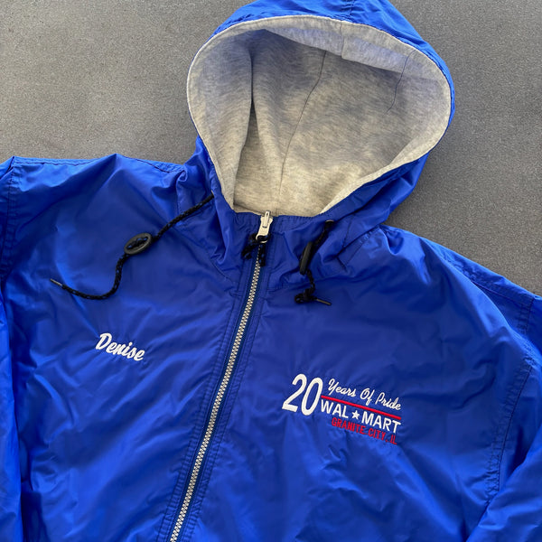 Walmart Employee Hooded Satin Bomber Jacket '20 Years of Pride' 90's - XL hover