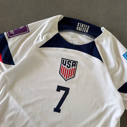 United States USA Nike 2022/23 Home Jersey Gio Reyna - M