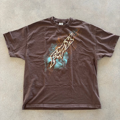 Fox Motorcross Brown Y2K Biking Racing Shirt 00's - 2XL