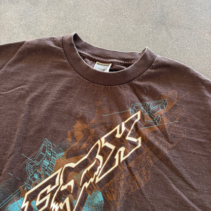Fox Motorcross Brown Y2K Biking Racing Shirt 00's - 2XL