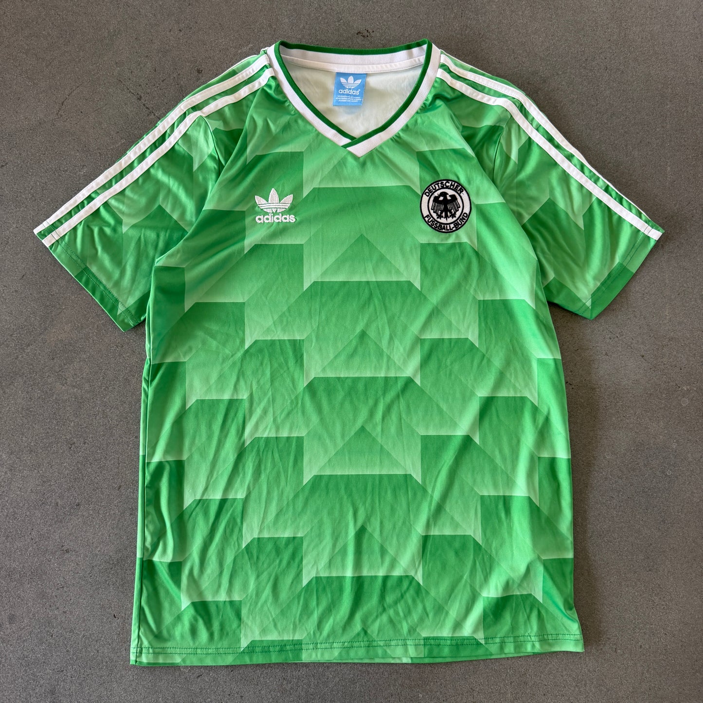 Germany Adidas '88-'90 Away Retro Jersey - M