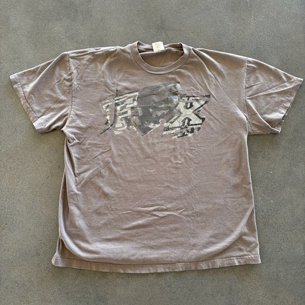 Fox Motorcross Gray Brown Y2K Biking Racing Shirt 00's - 2XL