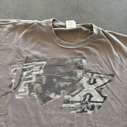 Fox Motorcross Gray Brown Y2K Biking Racing Shirt 00's - 2XL