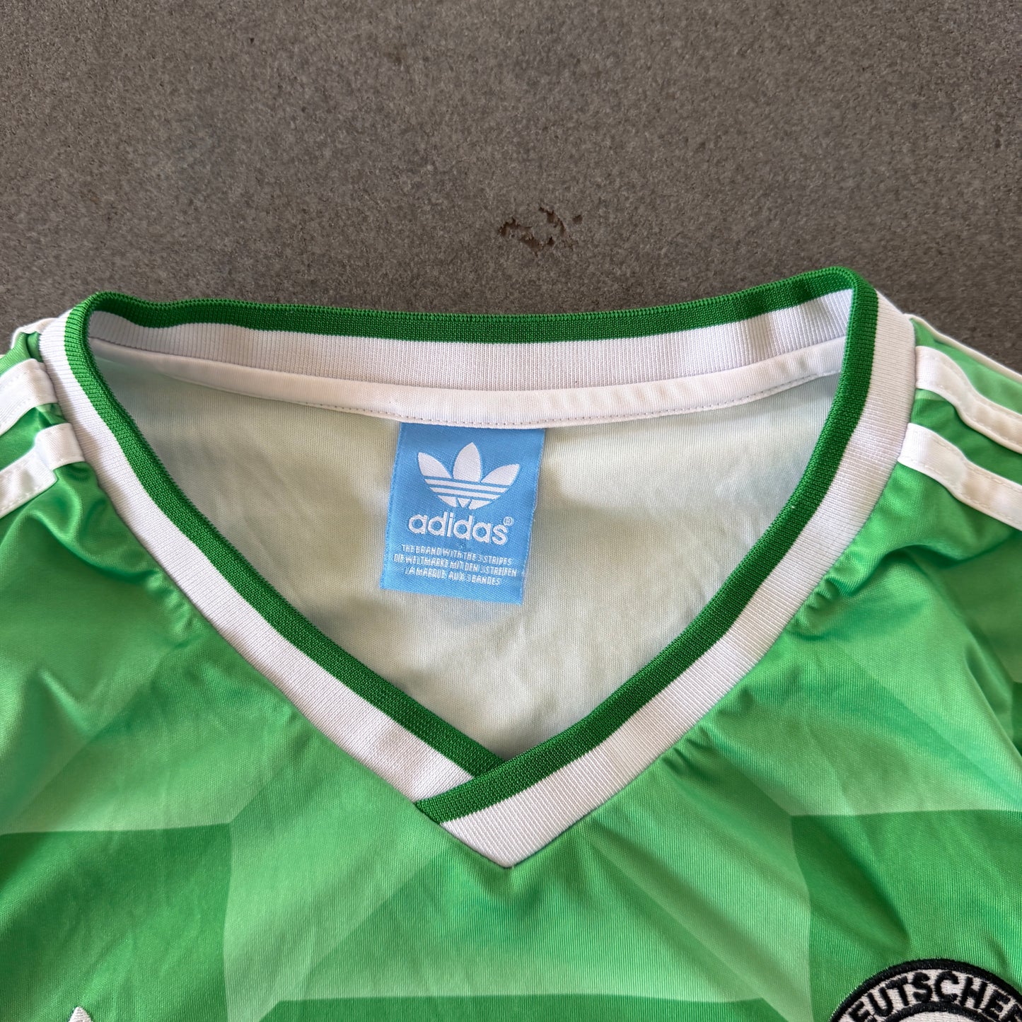 Germany Adidas '88-'90 Away Retro Jersey - M