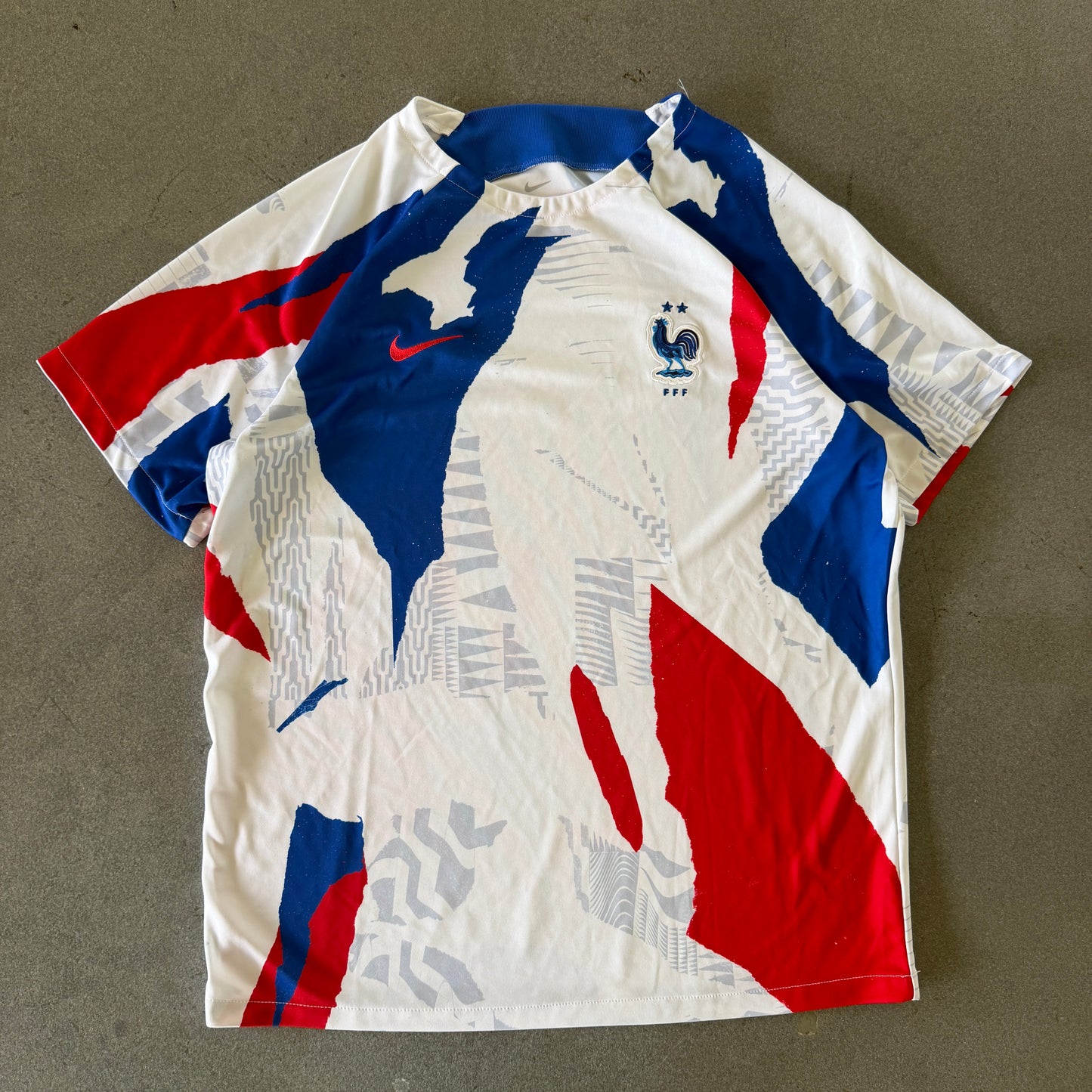 France Nike 2022 Pre Match Warmup Jersey - XL