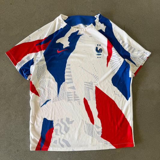 France Nike 2022 Pre Match Warmup Jersey - XL