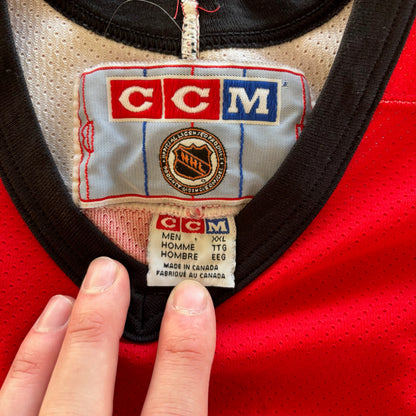 RARE Vancouver Canucks Alternate Salmon Skate Gradient Hockey Jersey 90's - 2XL