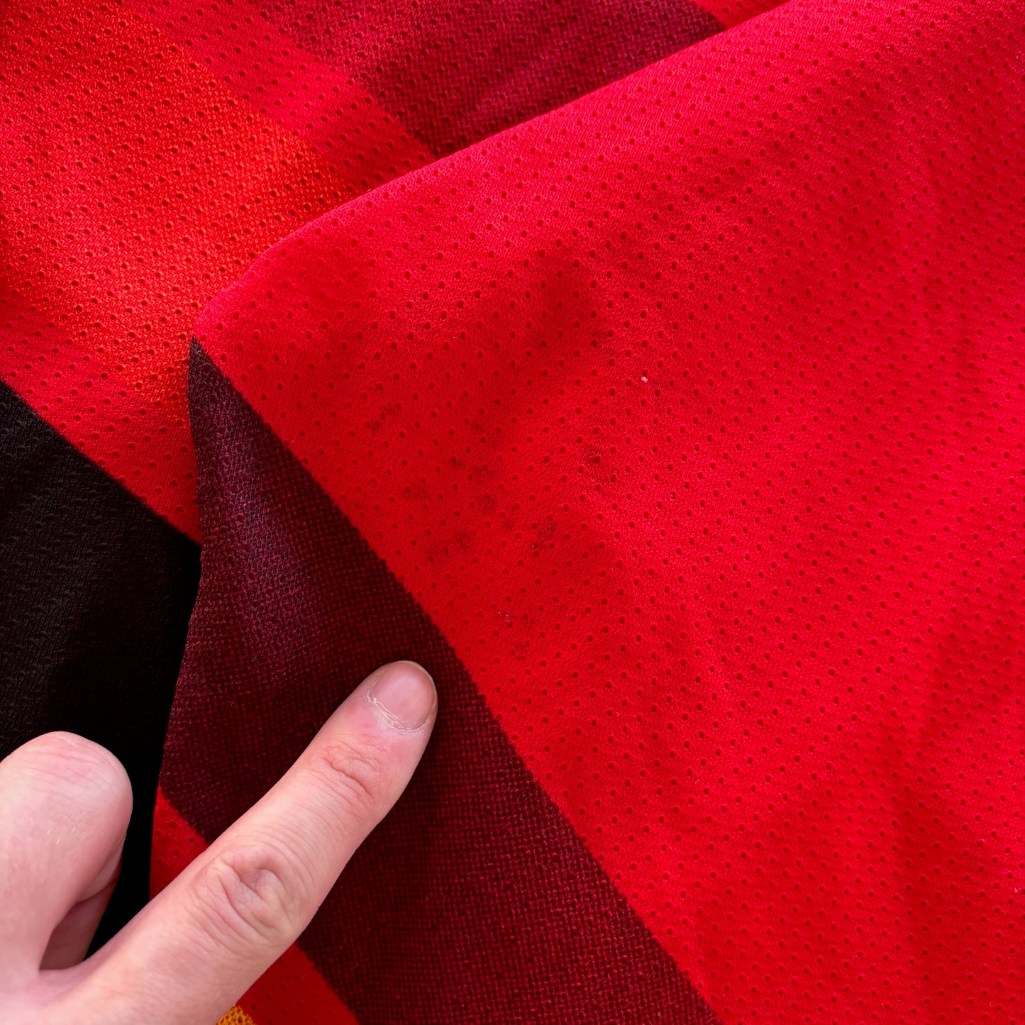 RARE Vancouver Canucks Alternate Salmon Skate Gradient Hockey Jersey 90's - 2XL