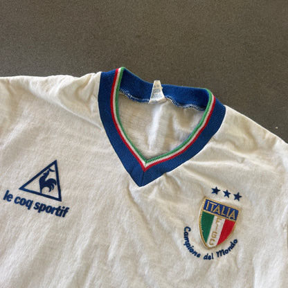 Italy Le Coq Sportif RARE 1982 Away Jersey - L