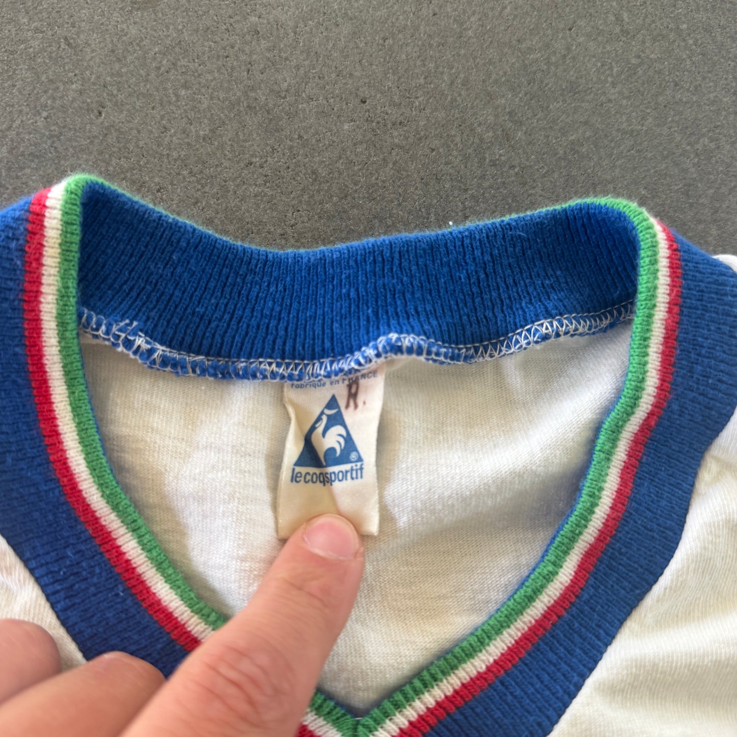 Italy Le Coq Sportif RARE 1982 Away Jersey - L