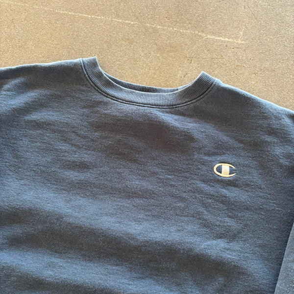 Champion Eco Faded Blank Boxy Crewneck Sweatshirt 00's - XL hover