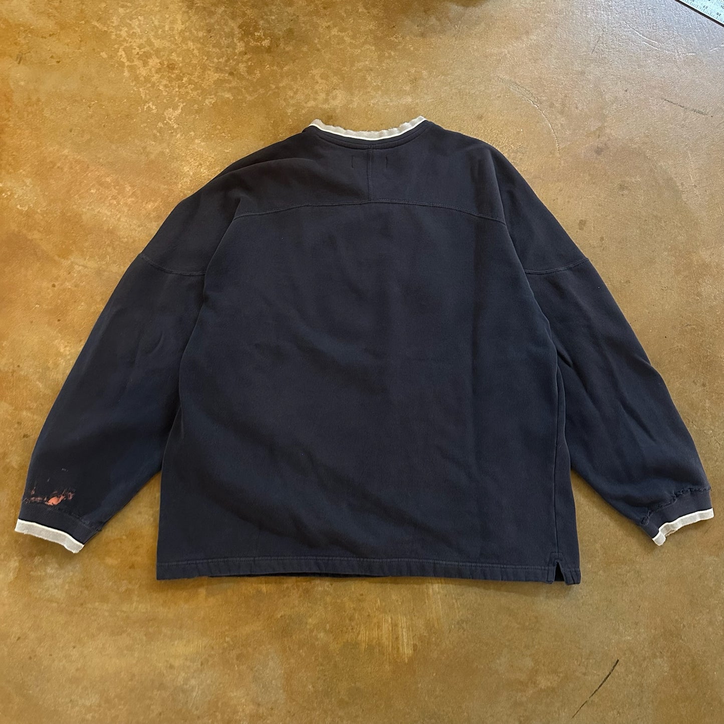 Chaps Ralph Lauren Spellout V Neck Sweatshirt Pullover 90's - XL