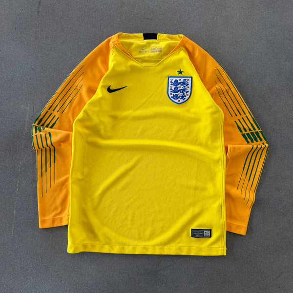 England Nike 2018-19 Long Sleeve Goalkeeper Jersey - Youth M