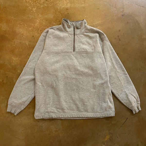 Carhartt 1/4 Zip Pullover Sweatshirt Gray Embroidered 00's - L