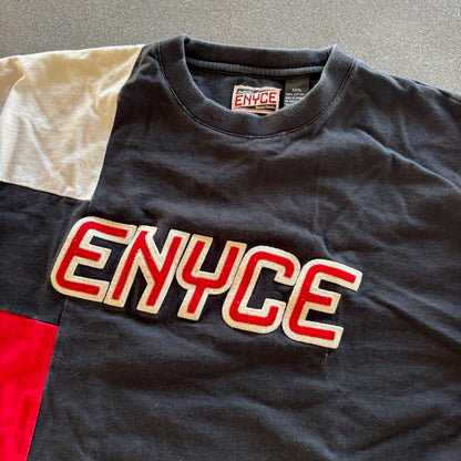 Enyce Patchwork Colorblock Hip Hop Streetwear Shirt 00's - 2XL