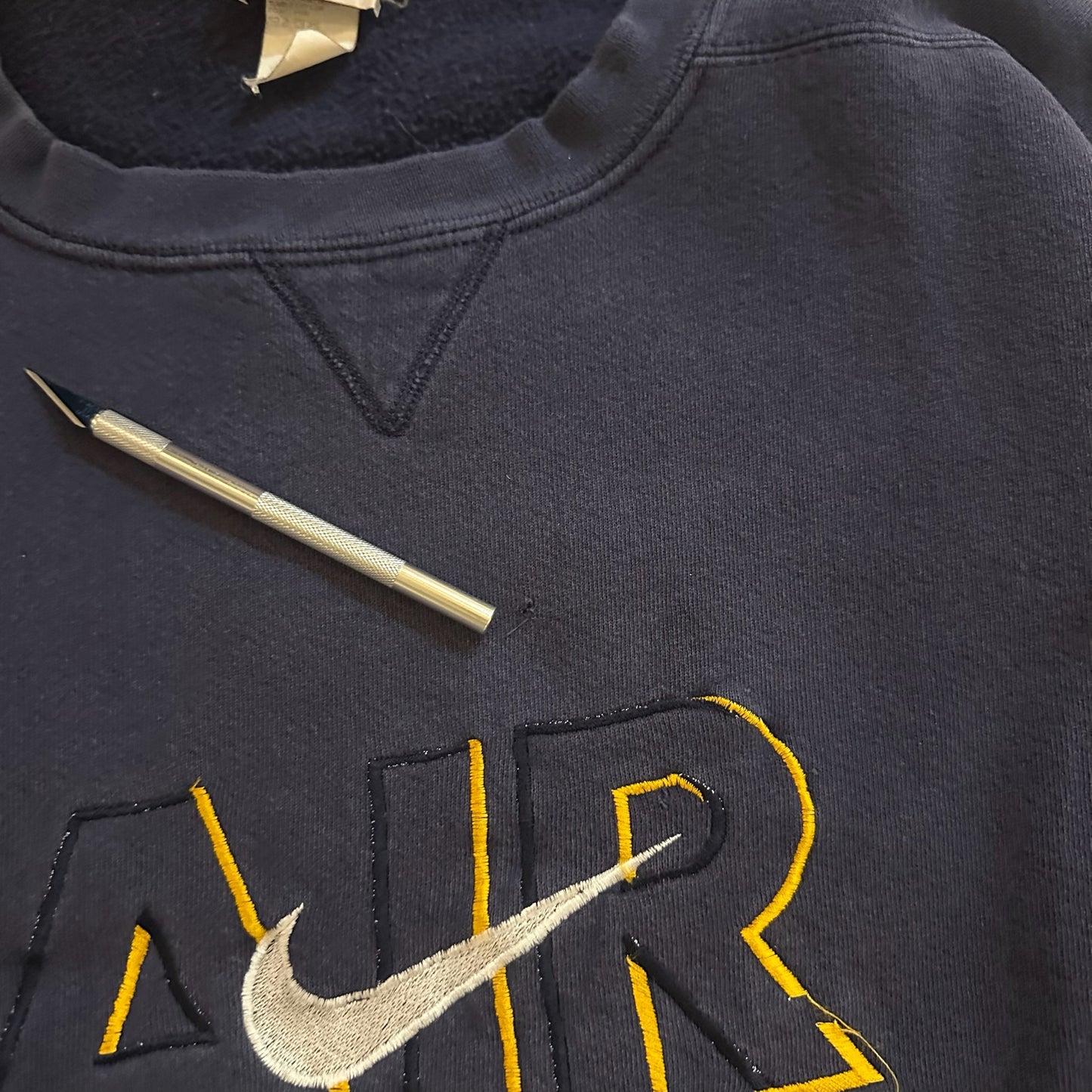 RARE Nike Air Embroidered Center Logo Sweatshirt Crewneck 90's - XL