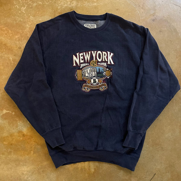 New York Division A Champions Baseball Reverse Weave Steve & Barry's Sweatshirt Crewneck 90's - 2XL