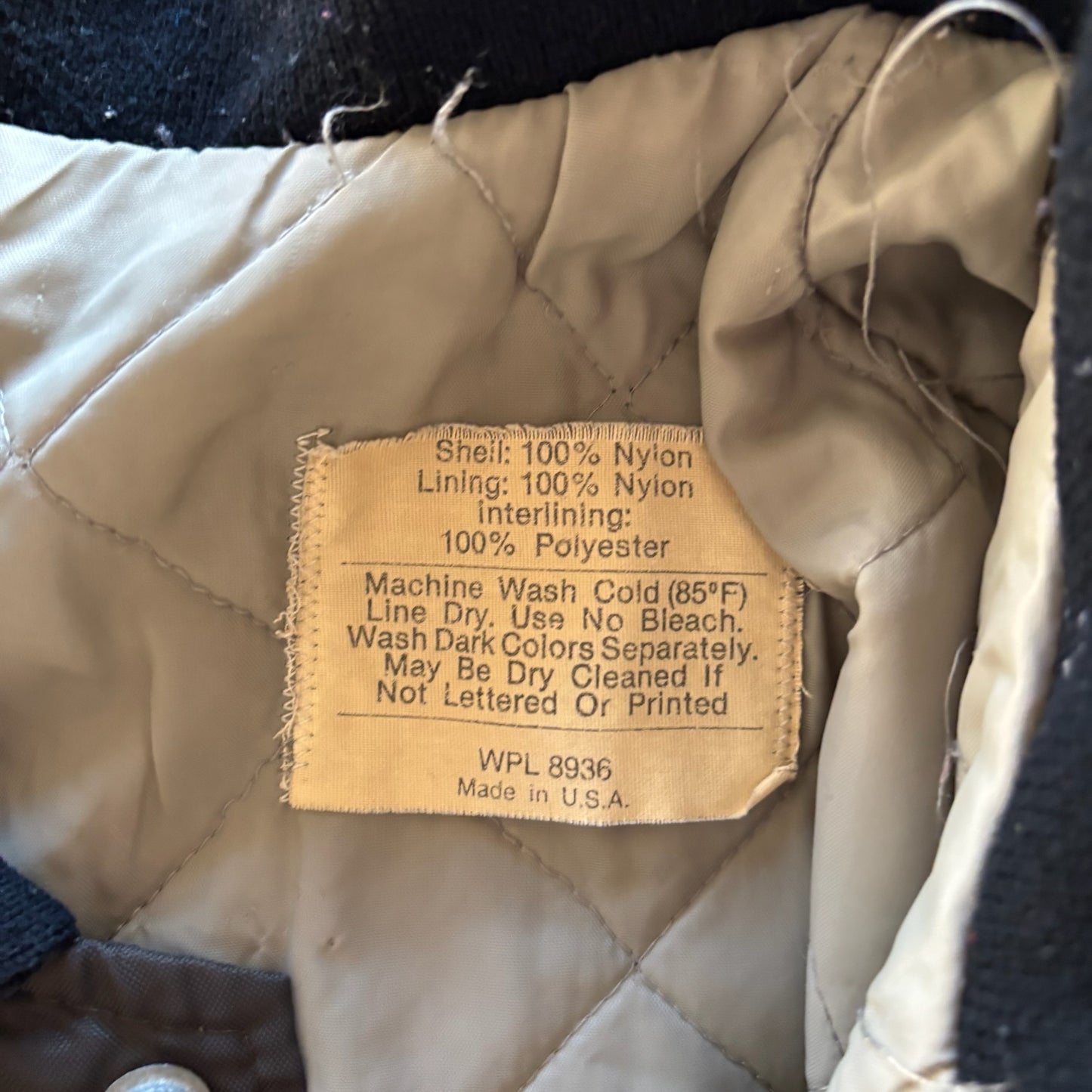 Gillespie Miners Bowling Team Coach Satin Varsity Bomber Jacket 80's - 2XL