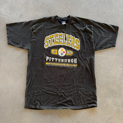 Pittsburgh Steelers Spellout Graphic T Shirt Pro Player 90's - 2XL