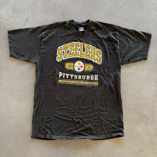 Pittsburgh Steelers Spellout Graphic T Shirt Pro Player 90's - 2XL