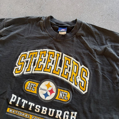 Pittsburgh Steelers Spellout Graphic T Shirt Pro Player 90's - 2XL