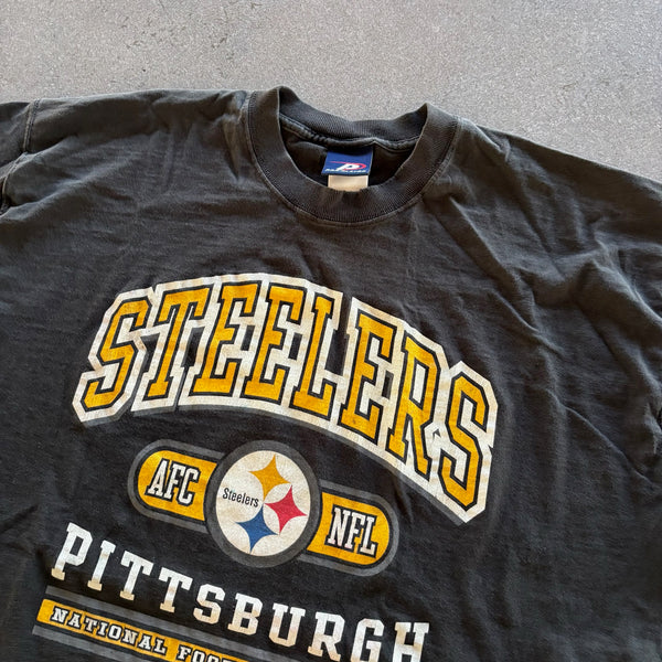 Pittsburgh Steelers Spellout Graphic T Shirt Pro Player 90's - 2XL hover
