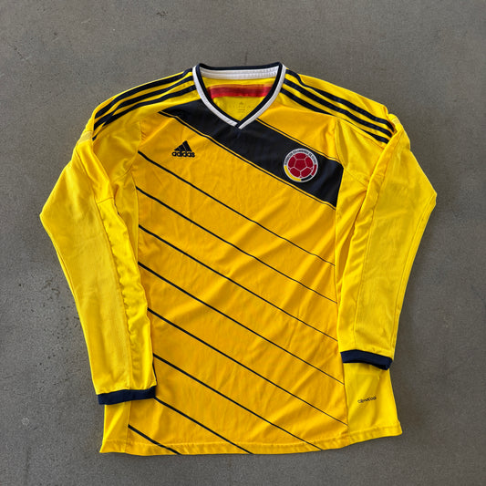 Colombia Adidas 2014 Home Long Sleeve Jersey - L