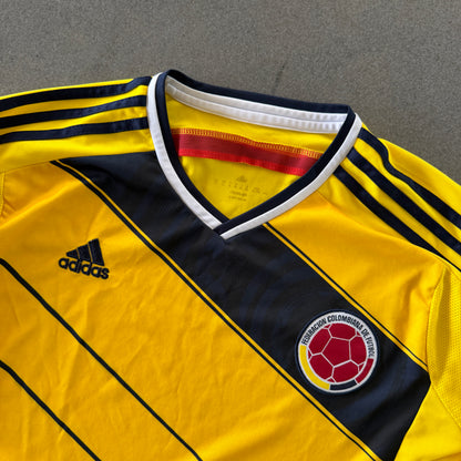 Colombia Adidas 2014 Home Long Sleeve Jersey - L