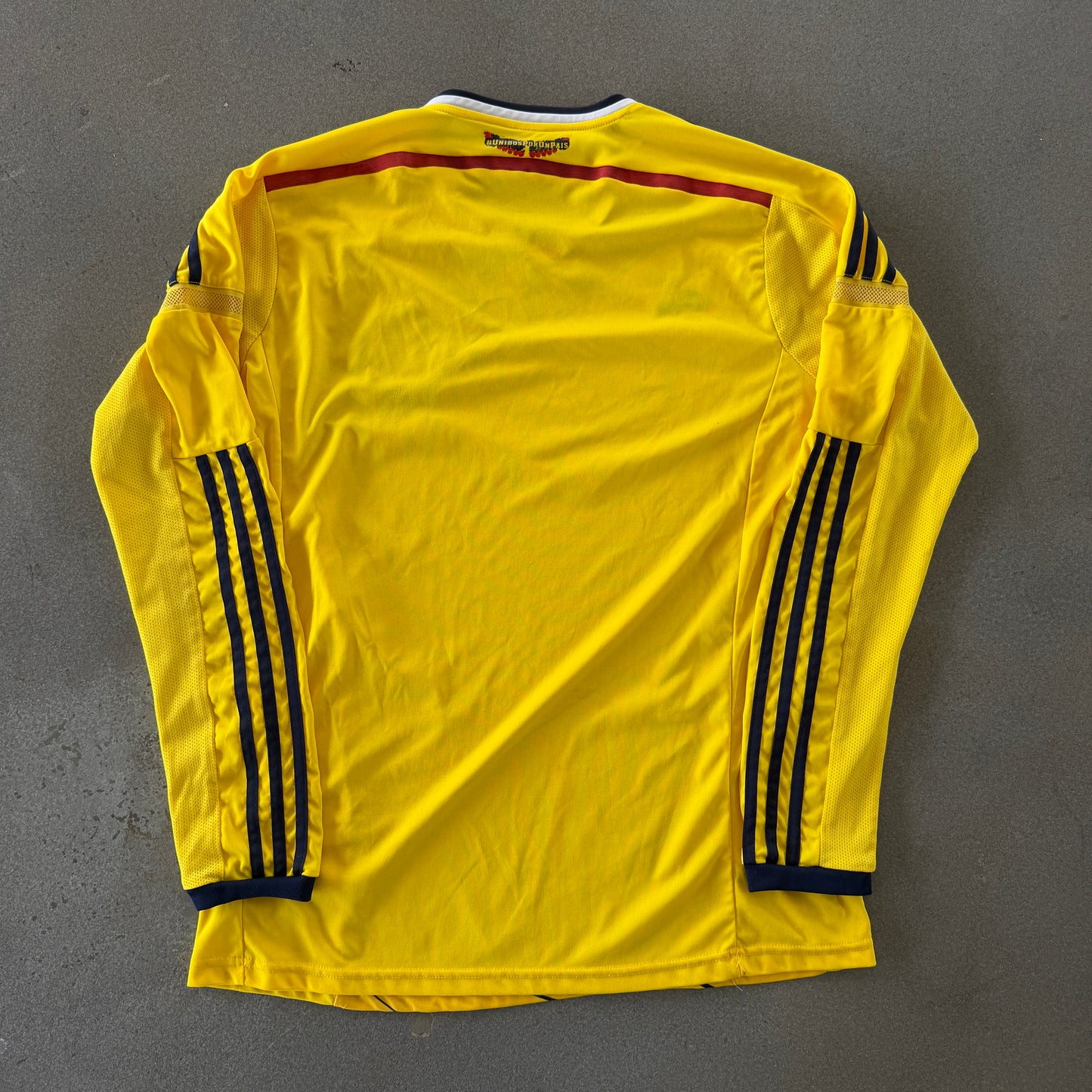 Colombia Adidas 2014 Home Long Sleeve Jersey - L