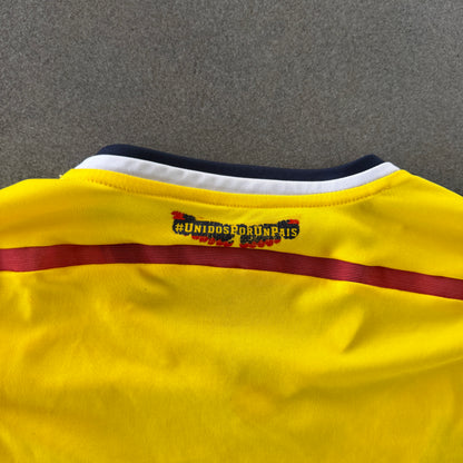 Colombia Adidas 2014 Home Long Sleeve Jersey - L