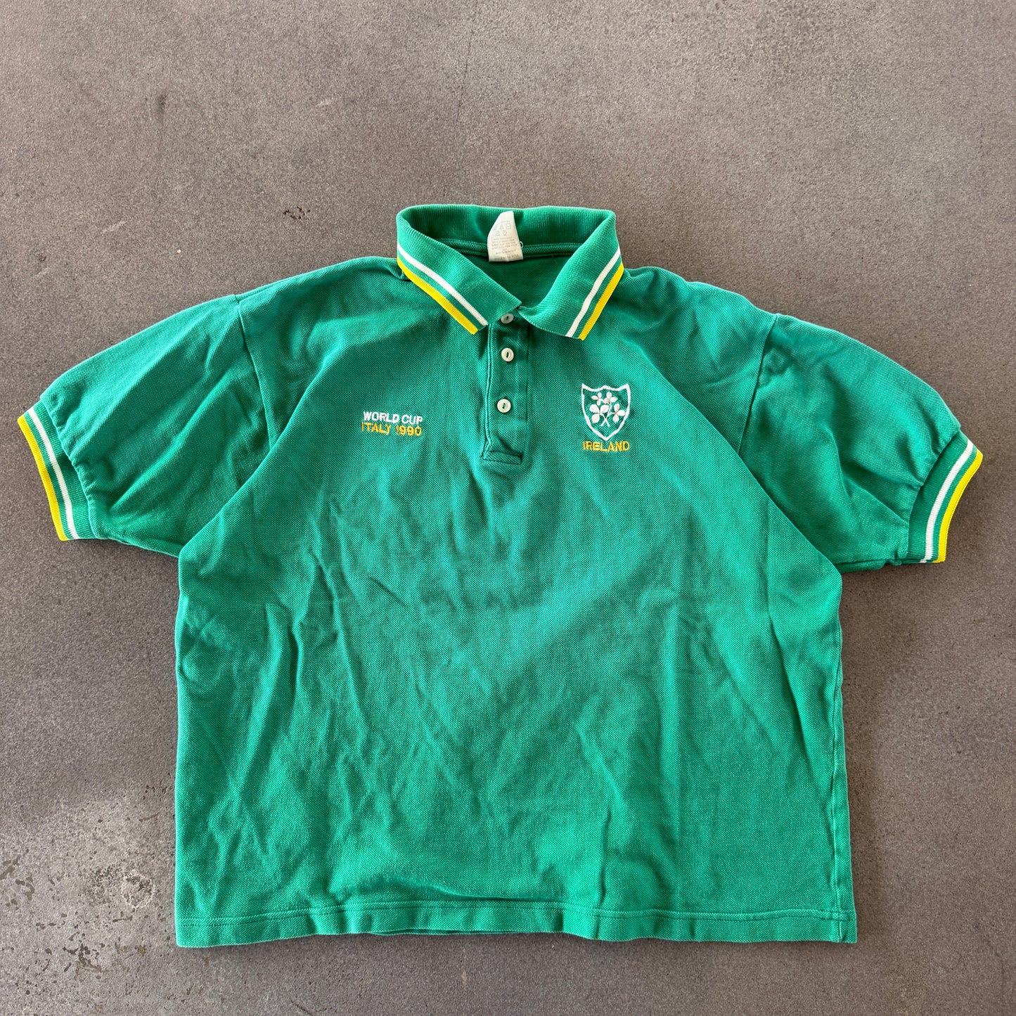 Ireland Rare 1990 Training Polo Shirt - XL