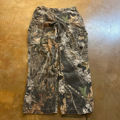 Mossy Oak Camo Baggy Cargo Pants Skater 90's - L