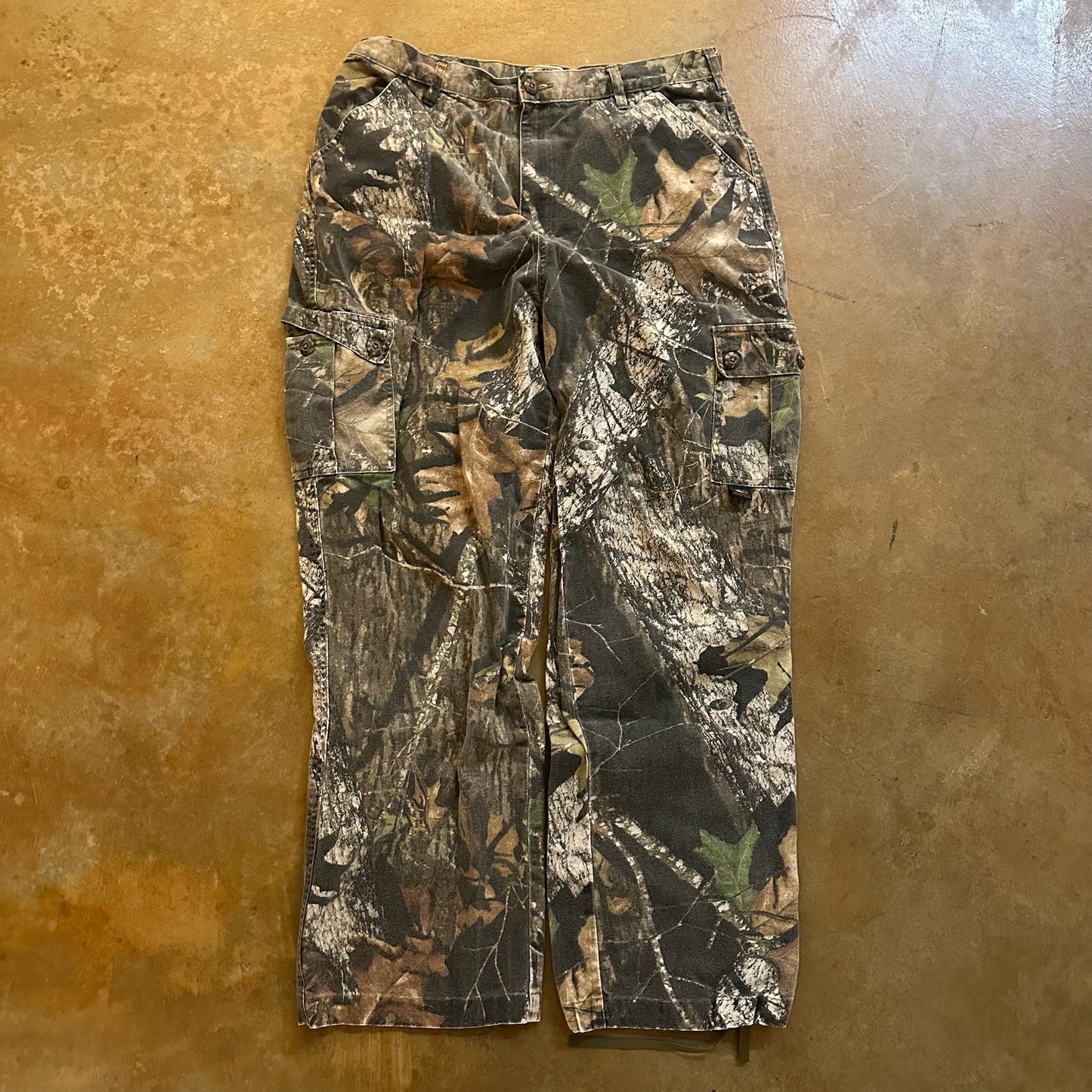 Mossy Oak Camo Baggy Cargo Pants Skater 90's - L